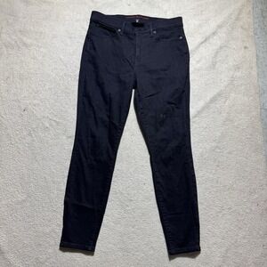 Lucky Brand Jeans Womens 12/31R Black Denim Ava Mid Rise Skinny Cotton 32x29